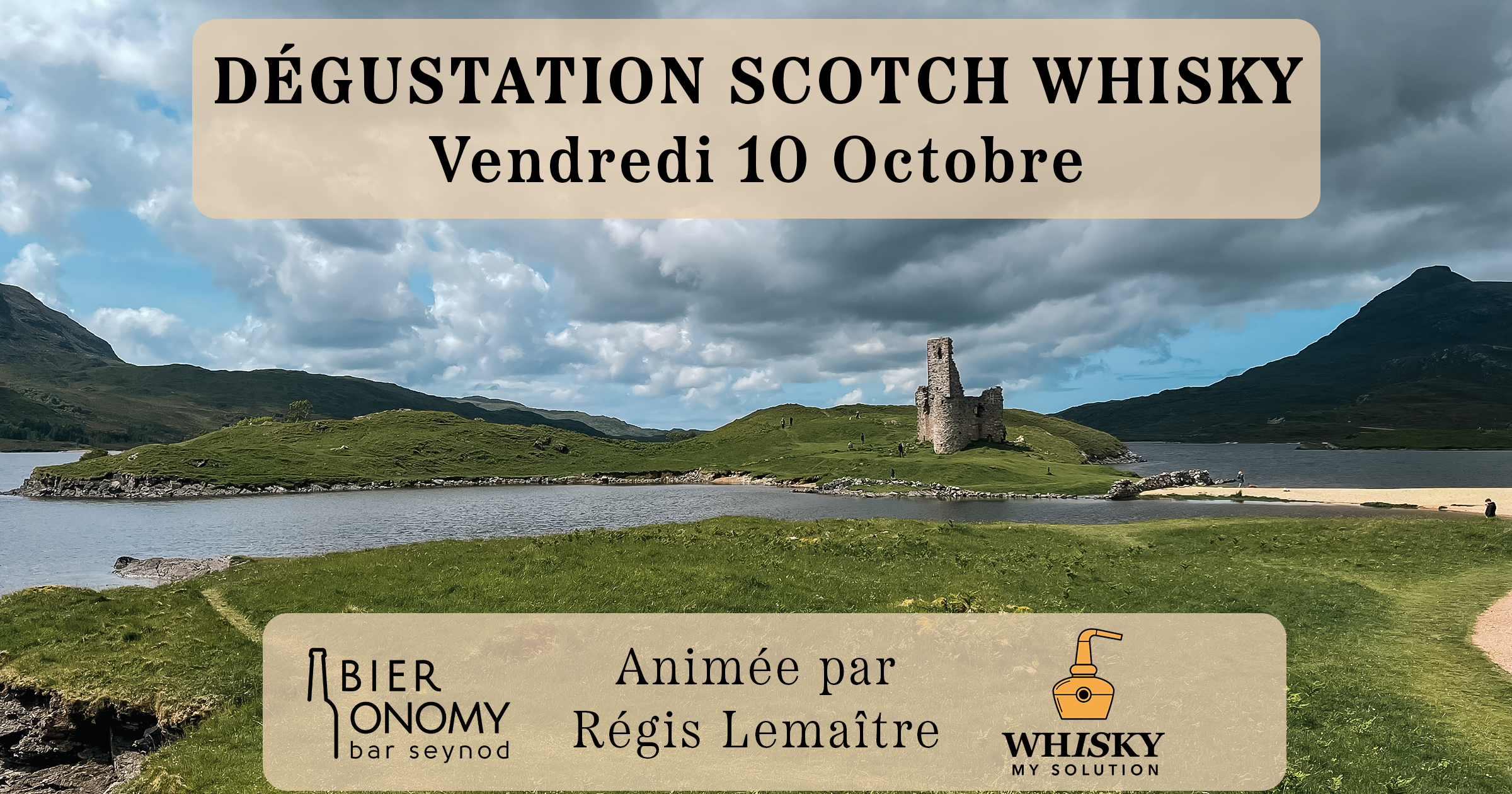 Atelier dégustation Scotch Whisky avec Régis Lemaitre – Vendredi 10 octobre 2025 – Bieronomy Seynod