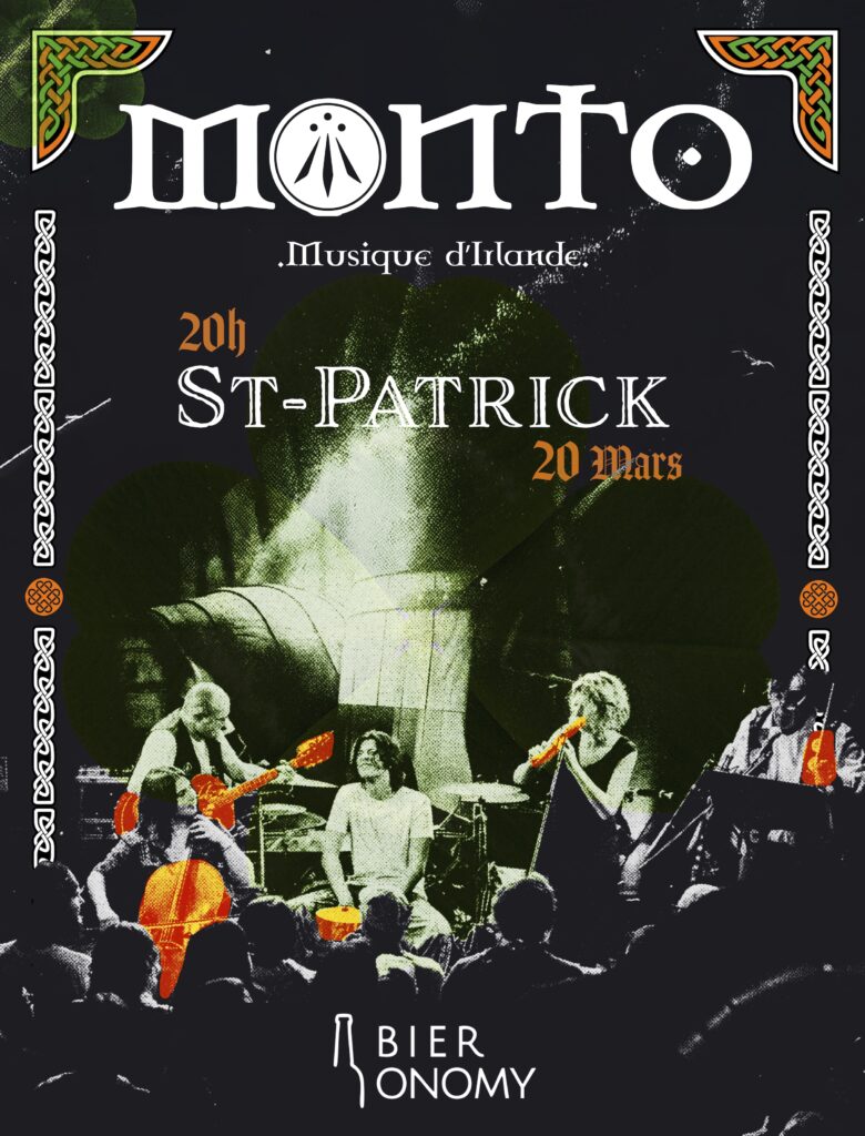Visuel Affiche Saint-Patrick 2026 Monto Irish Bar Bieronomy Seynod