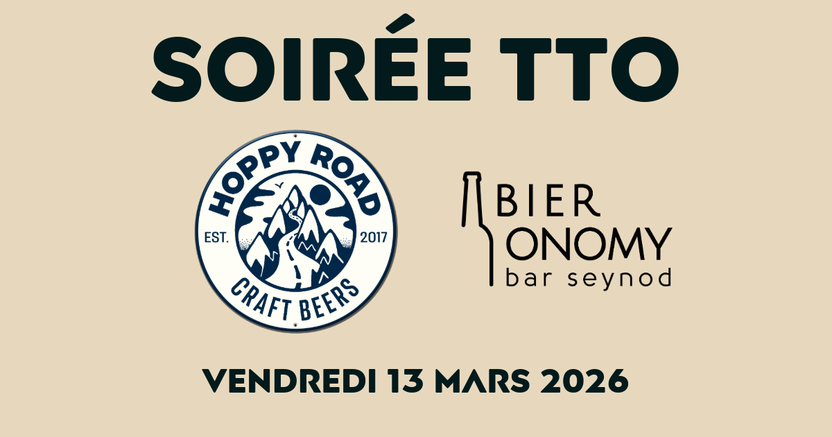 Soirée Tap Take Over Hoppy Road chez Bieronomy Seynod : vendredi 13 mars 2026 – Bières Craft
