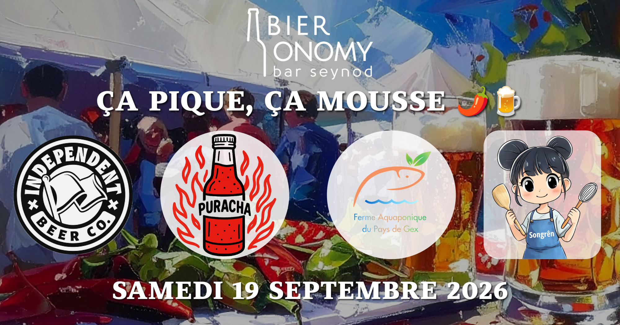 Ça Pique, Ça Mousse ! : la Fête du Piment arrive chez Bieronomy Seynod le 19 septembre 2026 🌶🍺