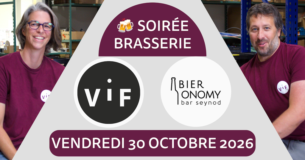Soirée Brasserie VIF de Beaune chez Bieronomy Seynod à Annecy le 30 octobre 2026